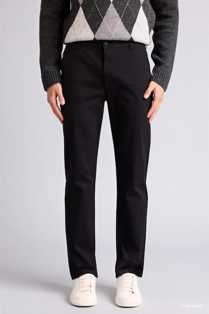 Regular Hem Trousers