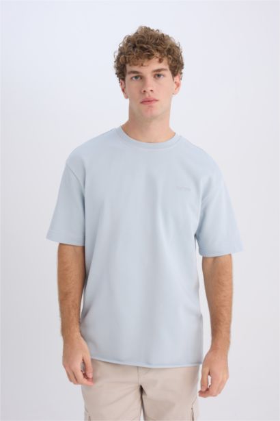 Boxy Fit Crew Neck Short Sleeve T-Shirt