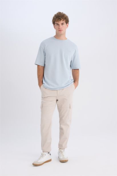 Boxy Fit Crew Neck Short Sleeve T-Shirt