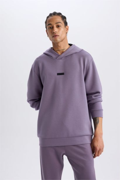 Standard Fit Scuba Fabric Sports Hoodie