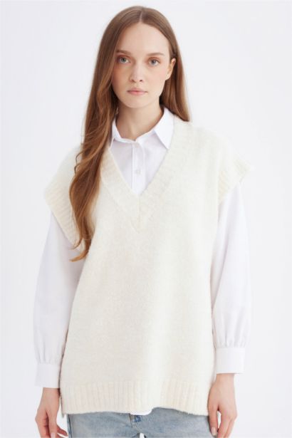 Relax Fit Half Turtleneck Basic Knit Pullover