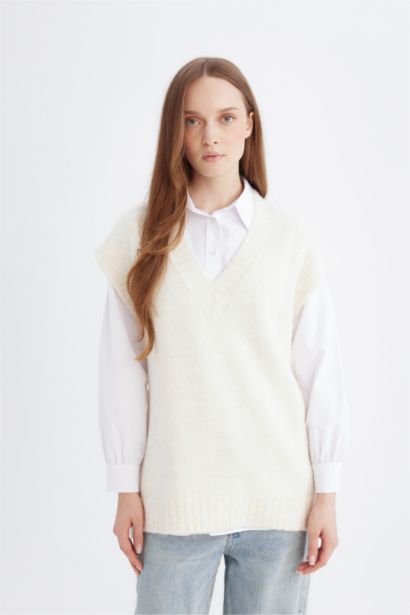 Relax Fit Half Turtleneck Basic Knit Pullover