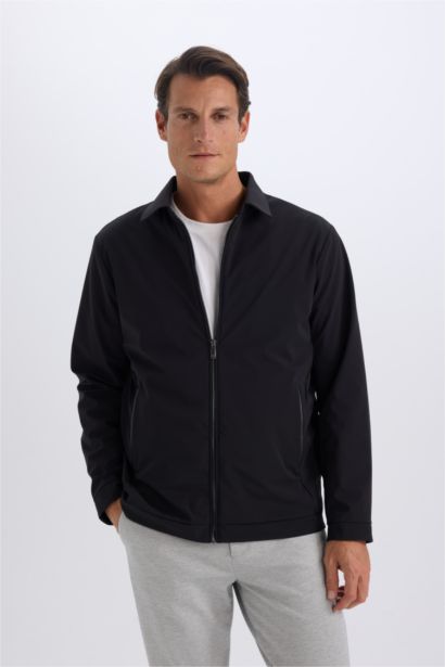 جاكيت خفيف سليم فيت بياخة بولو مبطن