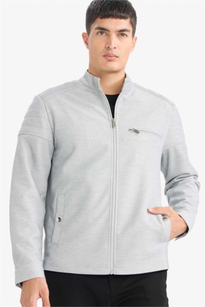 Slim Fit Zippered Jacket