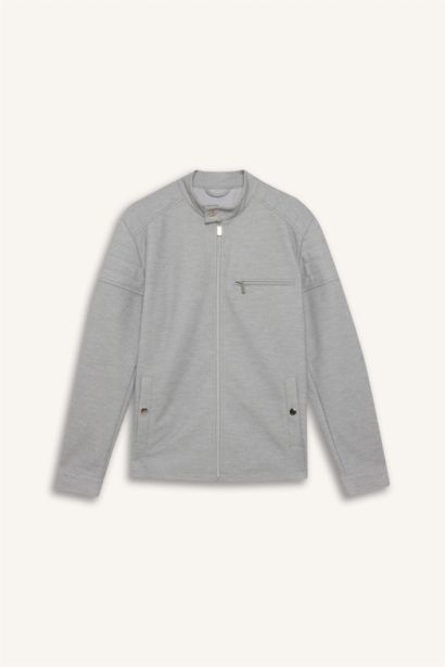 Slim Fit Zippered Jacket