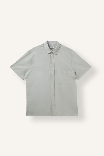Regular Fit Polo Collar Short Sleeve Shirt