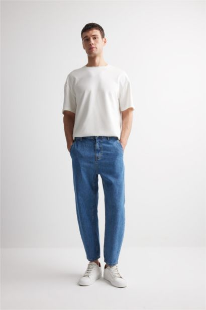 سروال جينز جينز واسع