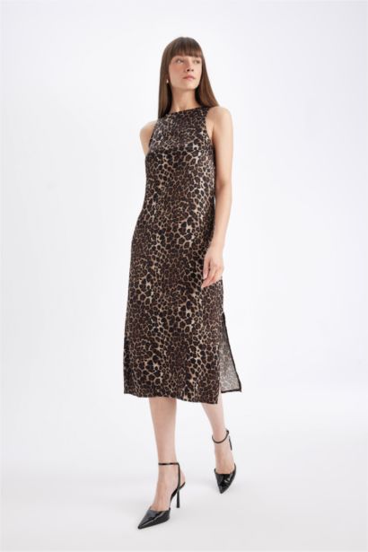 Satin Midi Dress