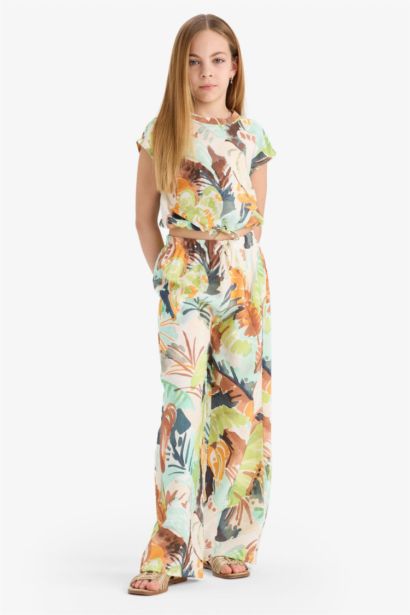 Girl Palazzo Wide Leg Trousers