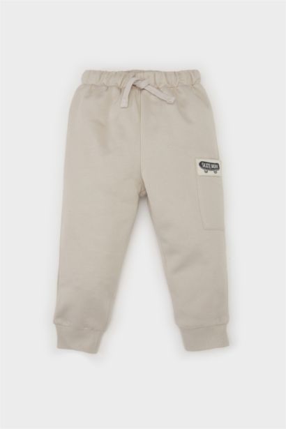 Baby Boy Label Printed Elastic Waist Sweatpants