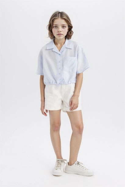 قميص كروب بناتي أزرق