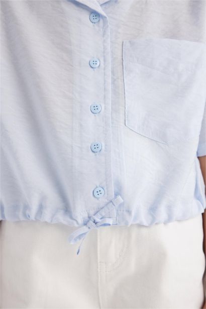 قميص كروب بناتي أزرق