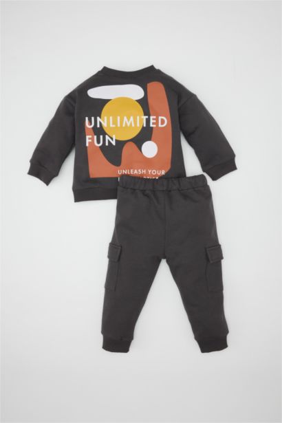 Ensemble Sweat-shirt et Jogging avec imprimé pour BéBé Garçon