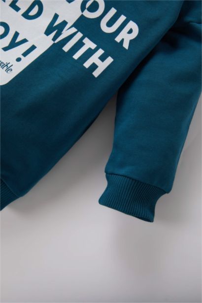 طقم بيبي اولادي سويت شيرت وسويت بانتس - قطعتين