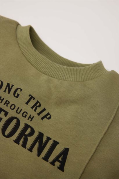 Baby Boy Printed Sweatshirt Sweatpants 2 Piece Set