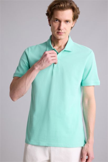 Slim Fit Short Sleeve Polo T-Shirt