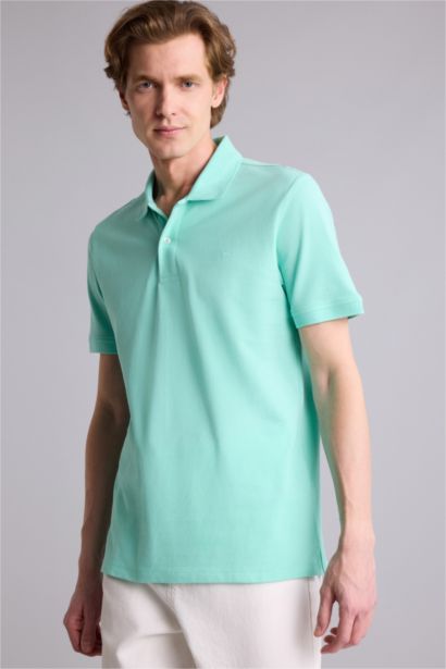 Slim Fit Short Sleeve Polo T-Shirt