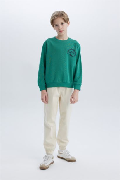 Sweatshirt imprimé au dos pour garçon