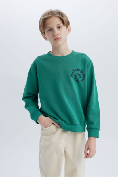 Sweatshirt imprimé au dos pour garçon