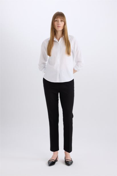 Regular Hem Double Pocket Trousers