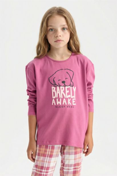 Pyjama pour Fille Top imprimé à manches longues et Bas à taille élastique