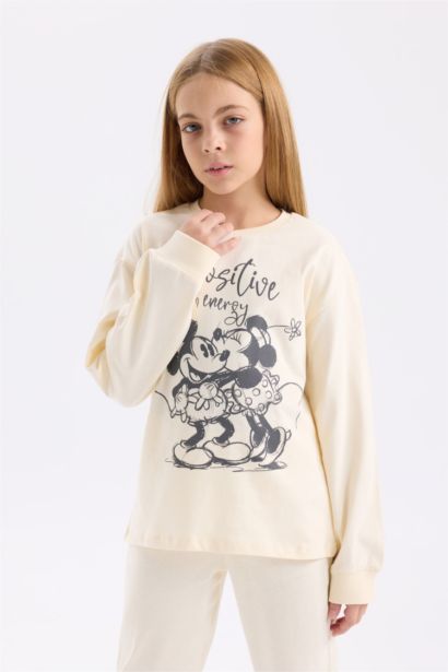 Pyjama Mickey & Minnie à Coupe régulière Top à manches longue et Bas long pour Fille