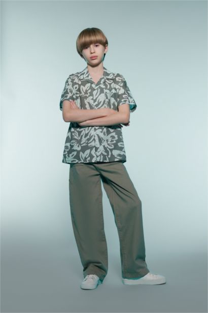 Chemise oversize à manches courtes pour garçon