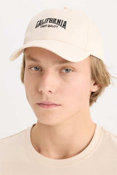 Man Cotton Embroidered Cap