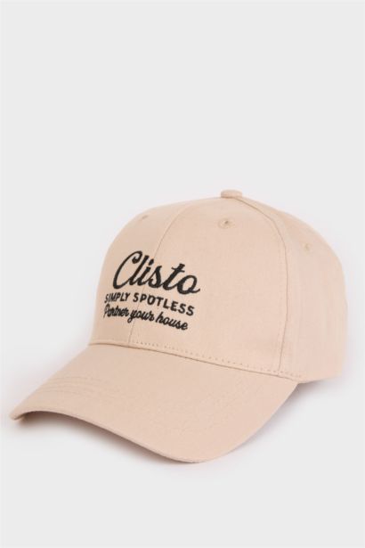 Erkek Nakışlı Pamuklu Cap Şapka