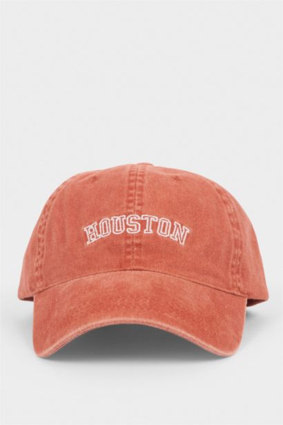 Erkek Etiket Baskılı Jean Beyzbol Basketbol Şapkası