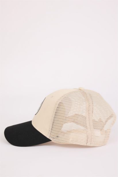 Boy Label Printed Woven Basketball Cap