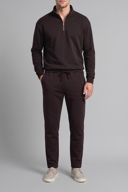 Regular Fit Thick Pocketed Straight Leg Sweatpants