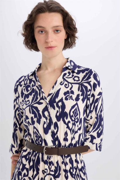 тұтас басып шығарылған жейде мойыны қысқа жеңді Қысқа жеңді тоқылған көйлек