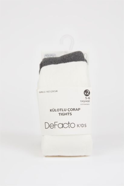 Girl 2 Piece Cotton Pantyhose Socks