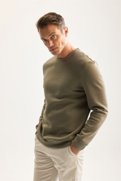 Regular Fıt Kalın Sweatshirt Kumaşı Sweatshirt