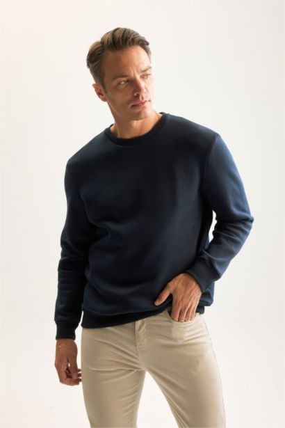 Regular Fıt Kalın Sweatshirt Kumaşı Sweatshirt