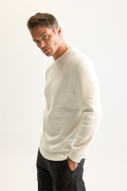 Regular Fıt Kalın Sweatshirt Kumaşı Sweatshirt