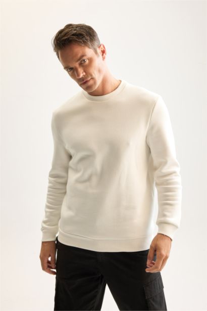 Regular Fıt Kalın Sweatshirt Kumaşı Sweatshirt