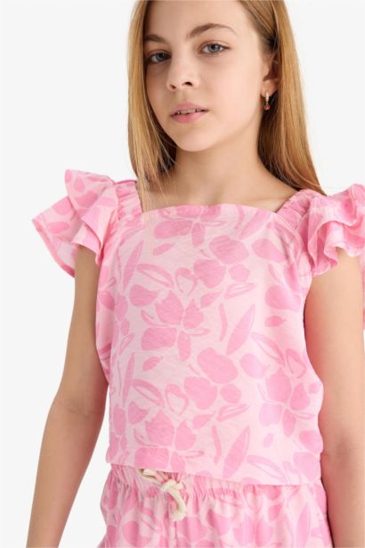 Girl Short Sleeve Blouse