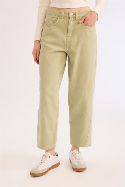 Baggy Fit Gabardine Trousers