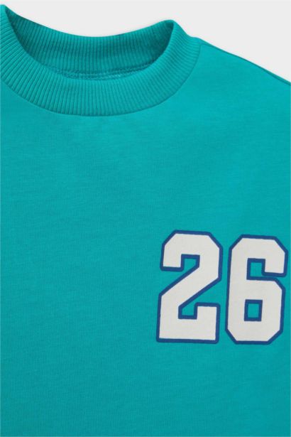 Regular Fit Slogan Pattern Short Sleeve T-Shirt