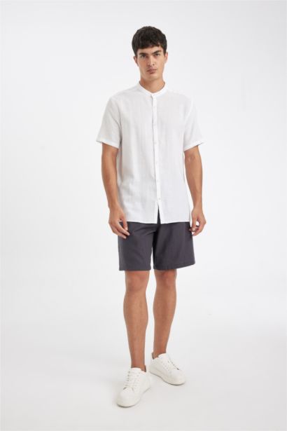 شورت برمودا قطن قصة مريحة