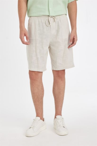 شورت برمودا قطن قصة مريحة