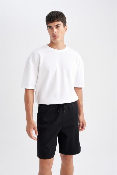 شورت برمودا قطن قصة مريحة