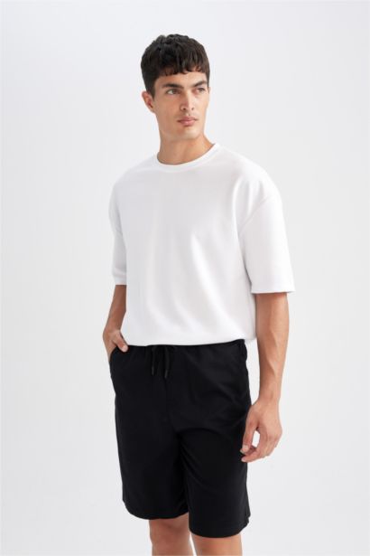 شورت برمودا قطن قصة مريحة