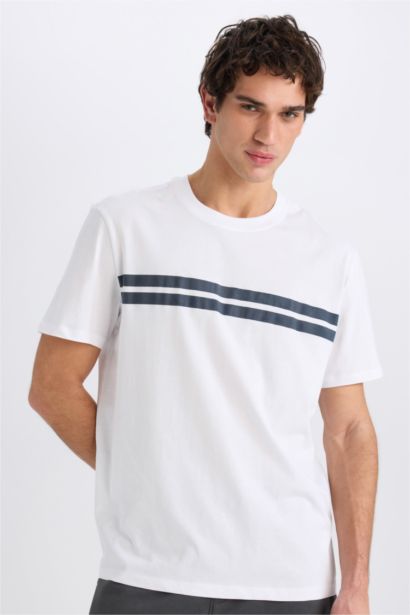 New Regular Fit Crew Neck Short Sleeve T-Shirt