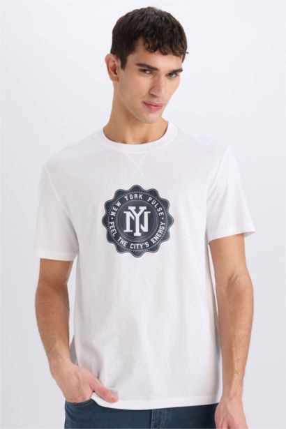 New Regular Fit Crew Neck Short Sleeve T-Shirt