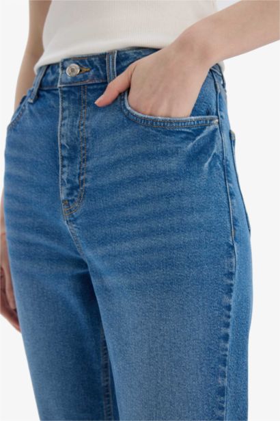 Mary Vintage Straight Fit Yüksek Bel Düz Paça Jean Pantolon