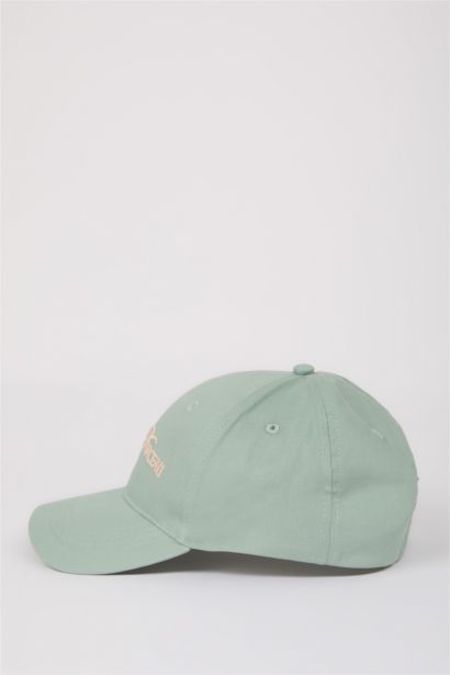 Kadın Etiket Baskılı Dokuma Beyzbol Basketbol Şapkası