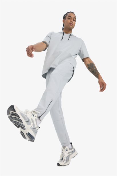 DeFactoFit Slim Fit Zippered Leg Sports Joggers